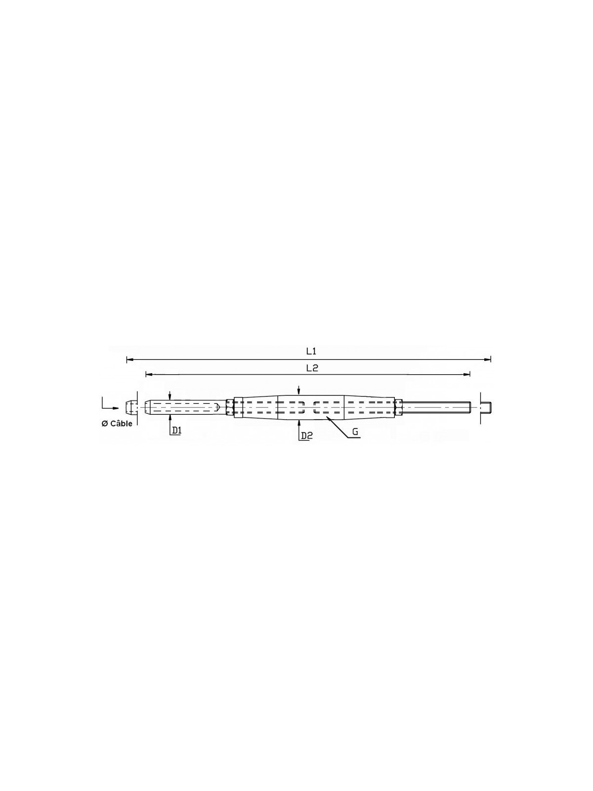 turnbuckle with threaded rod