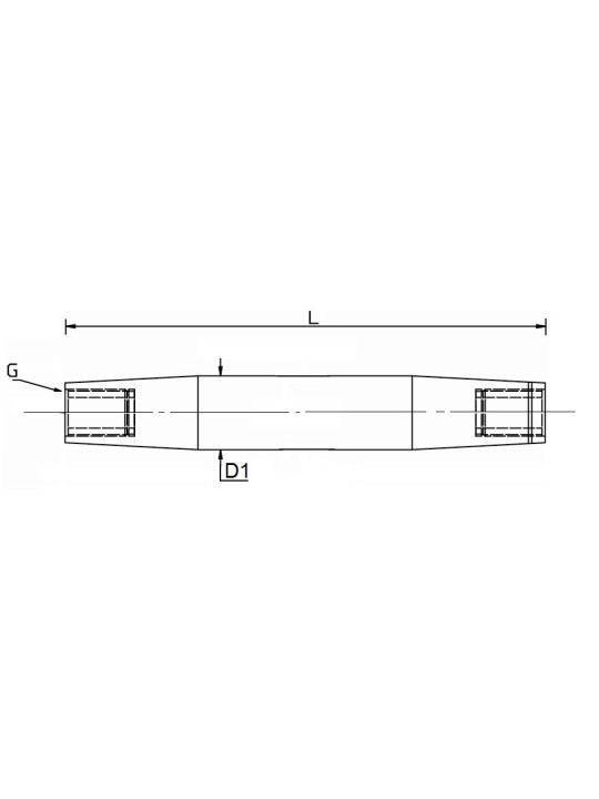 tensioner body - technical drawing