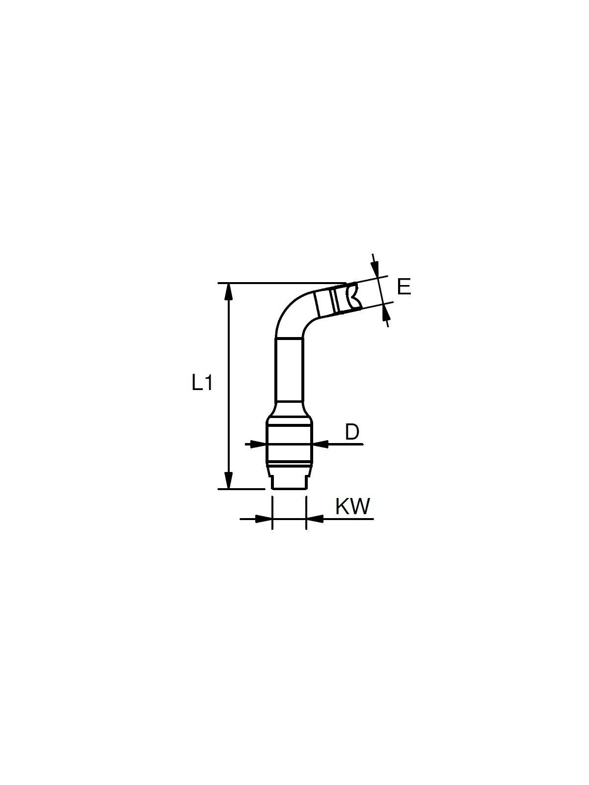 Stainless steel tee for Dyneema rope rigging