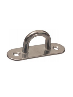 Oblong welded hasp