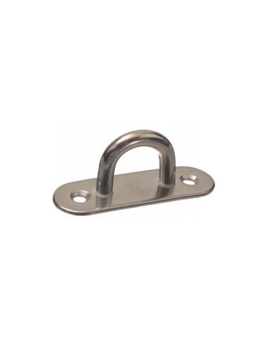 Oblong welded hasp