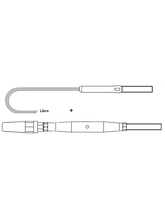 Kit garde-corps filetages M8
