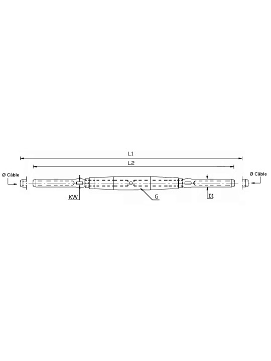 crimp closed turnbuckle terminal