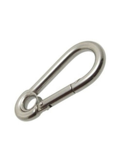 316 stainless steel fireman's snap hook with eye