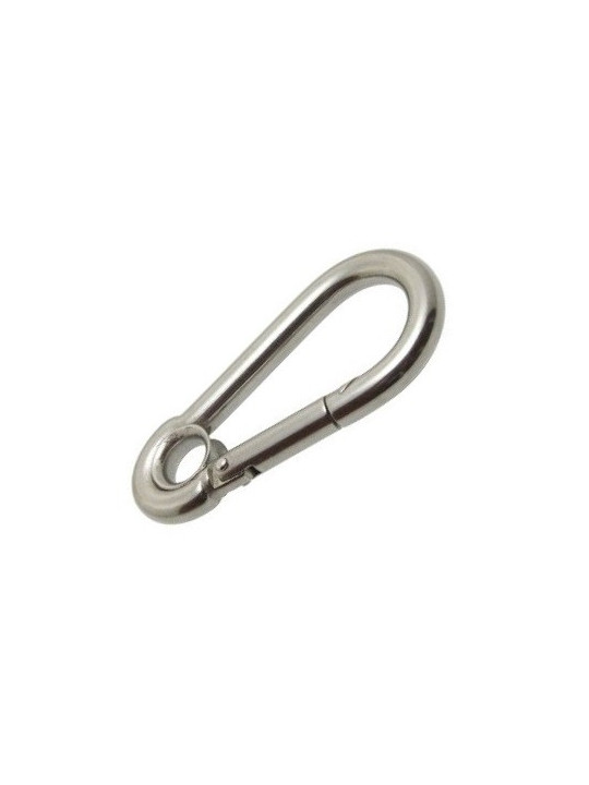 316 stainless steel fireman&apos;s snap hook with eye