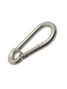 316 stainless steel fireman&apos;s snap hook with eye