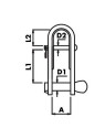 straight cut shackle