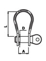 Manille découpée lyre "standard"