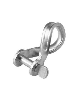 Grillete chapado inox revirado