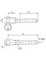 crimp fixed welded fork