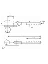 crimp terminal with toggle fork IS