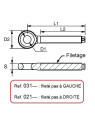 Threaded eye for rope splice