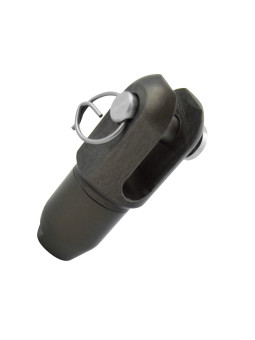 Chape aluminium pour greement textile