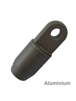 Aluminium eye for dyneema rigging