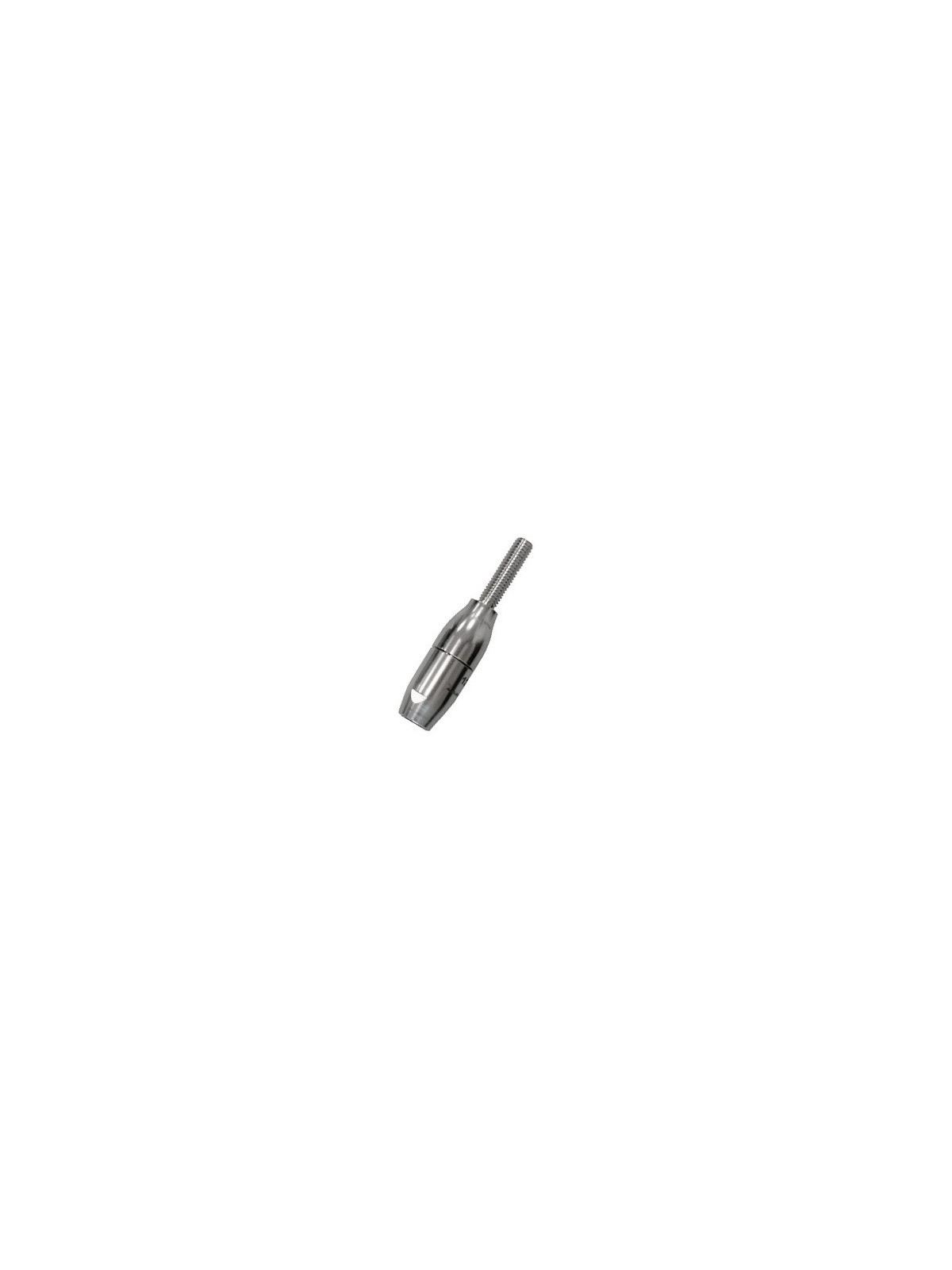 stainless steel threaded end for textile railing