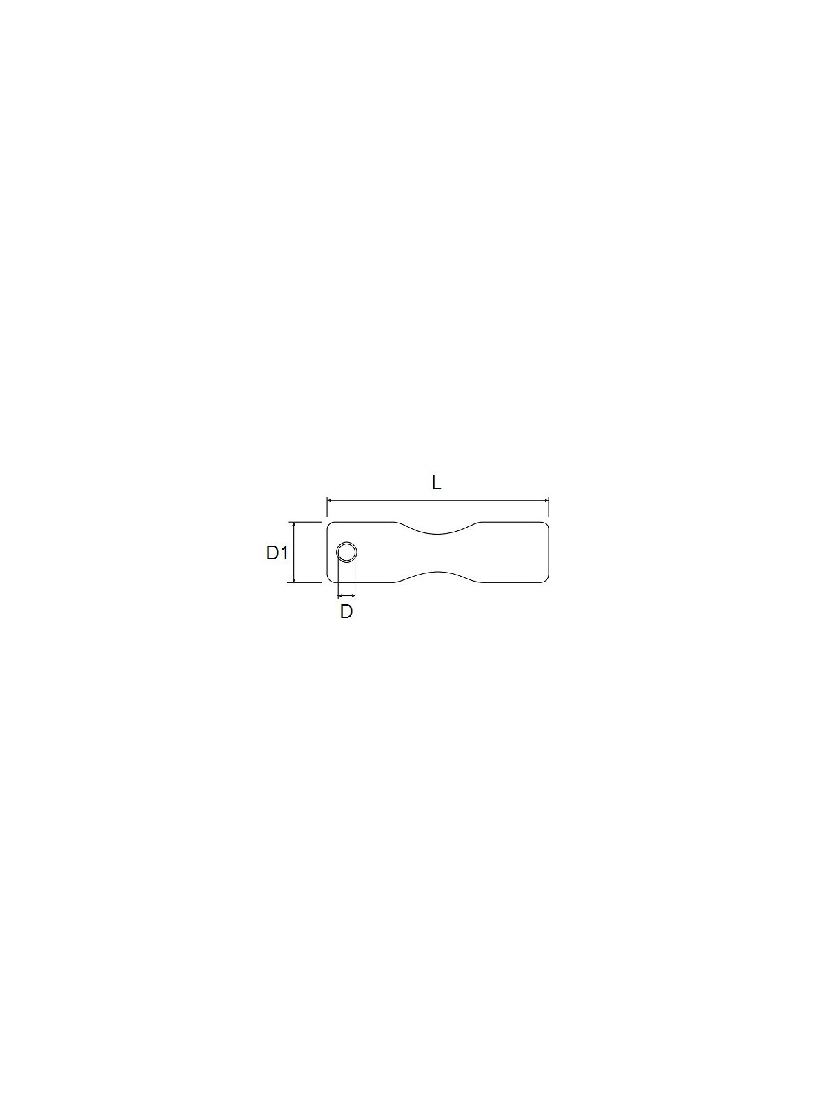 T-bone loop shackle inox