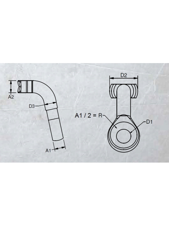 TE with forged eye for dyneema