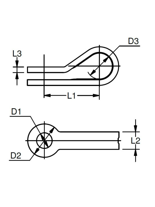 folded hasp - halyard hasp