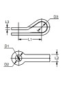 folded hasp - halyard hasp