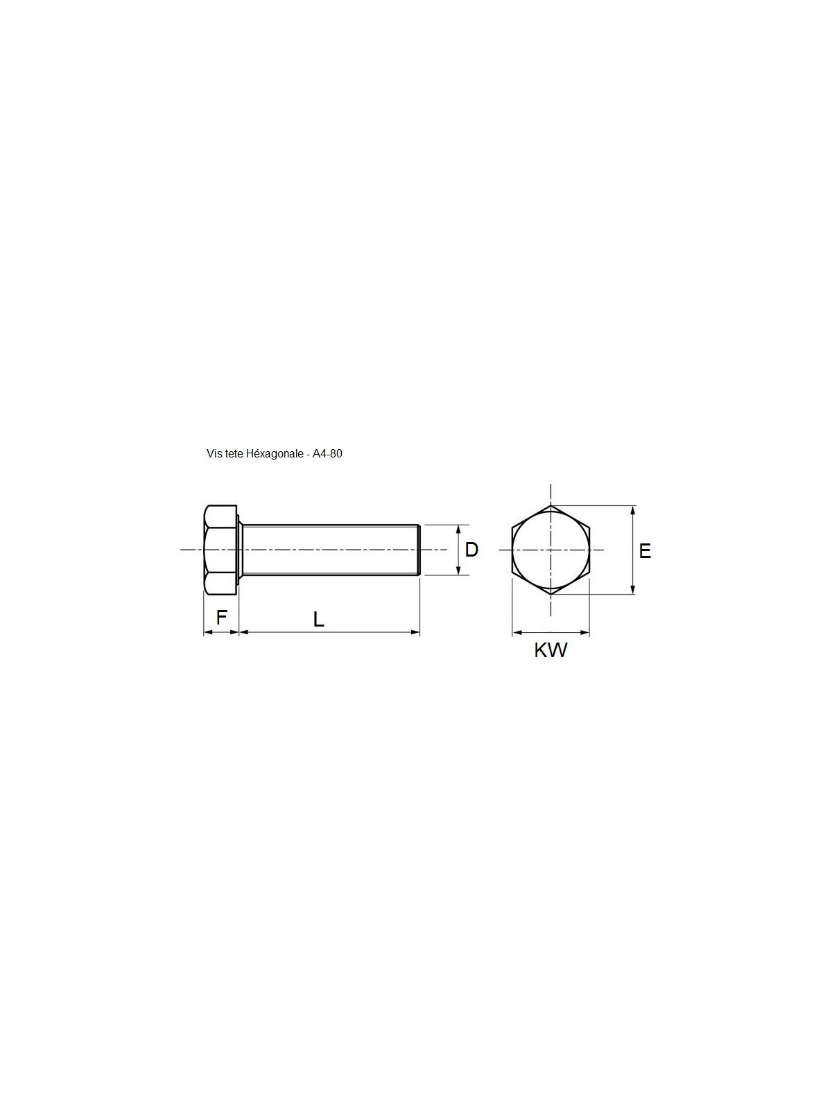 Stainless steel H-head screw