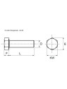 Stainless steel H-head screw