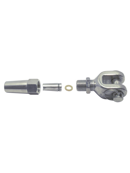 stainless steel swageless fork terminal