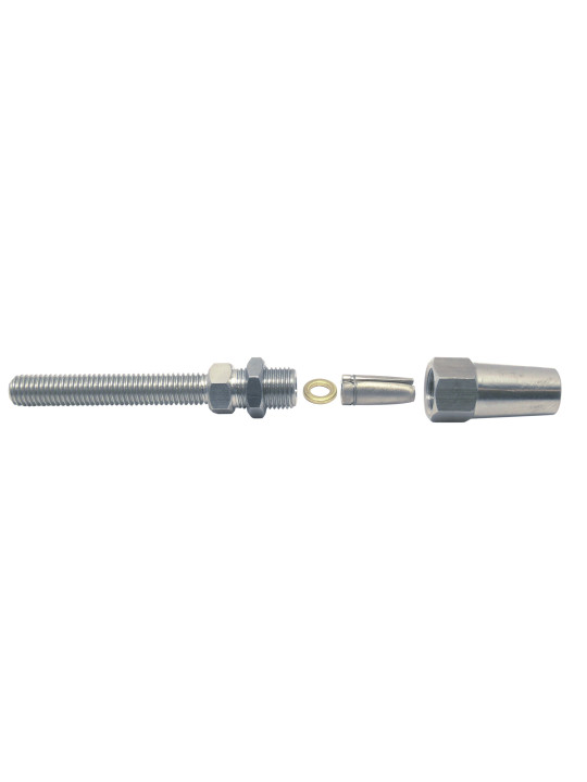 stainless steel swageless threaded terminal