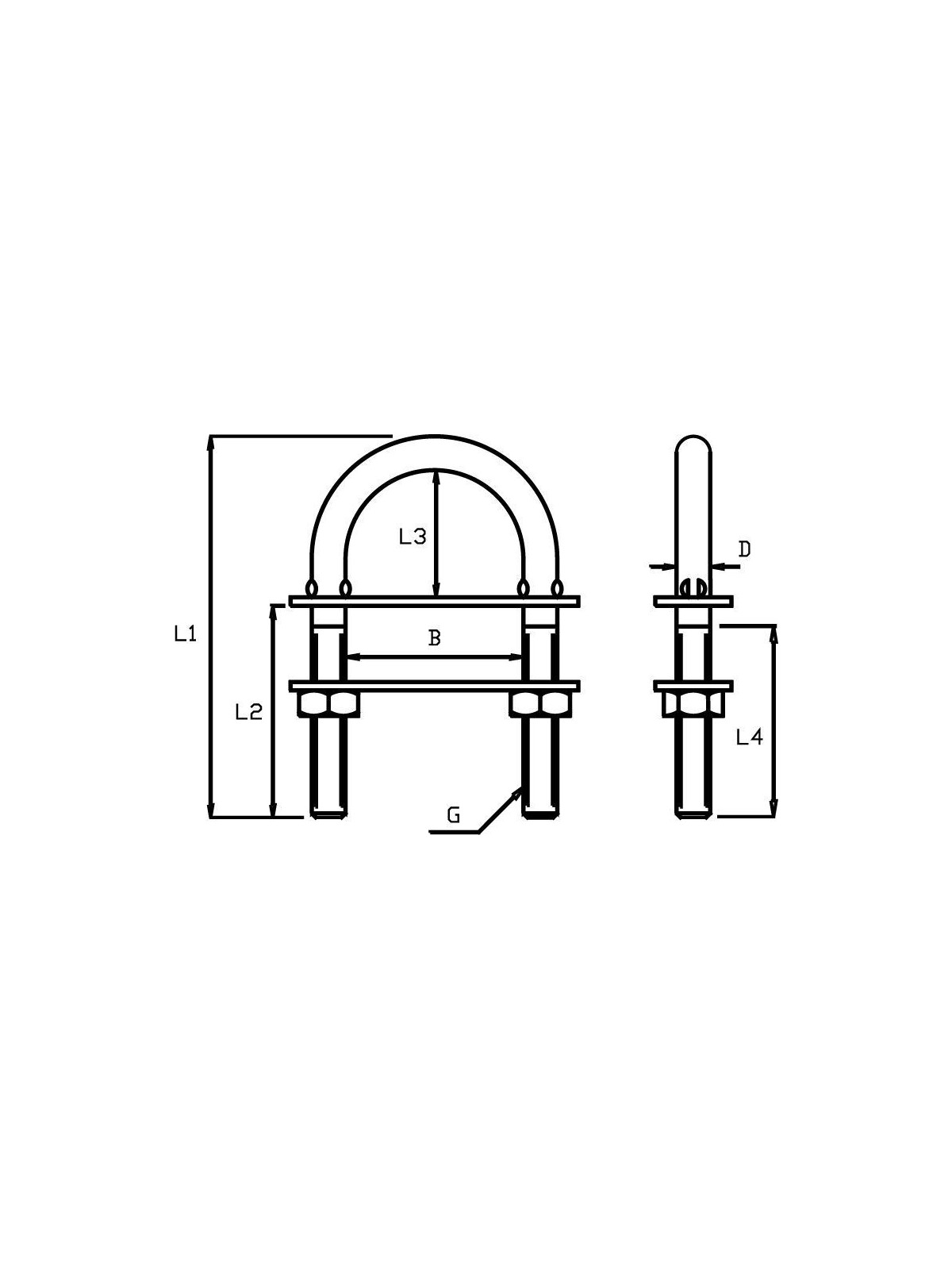 u-shaped wire chain plates