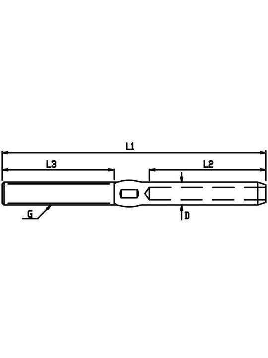 right threaded terminal