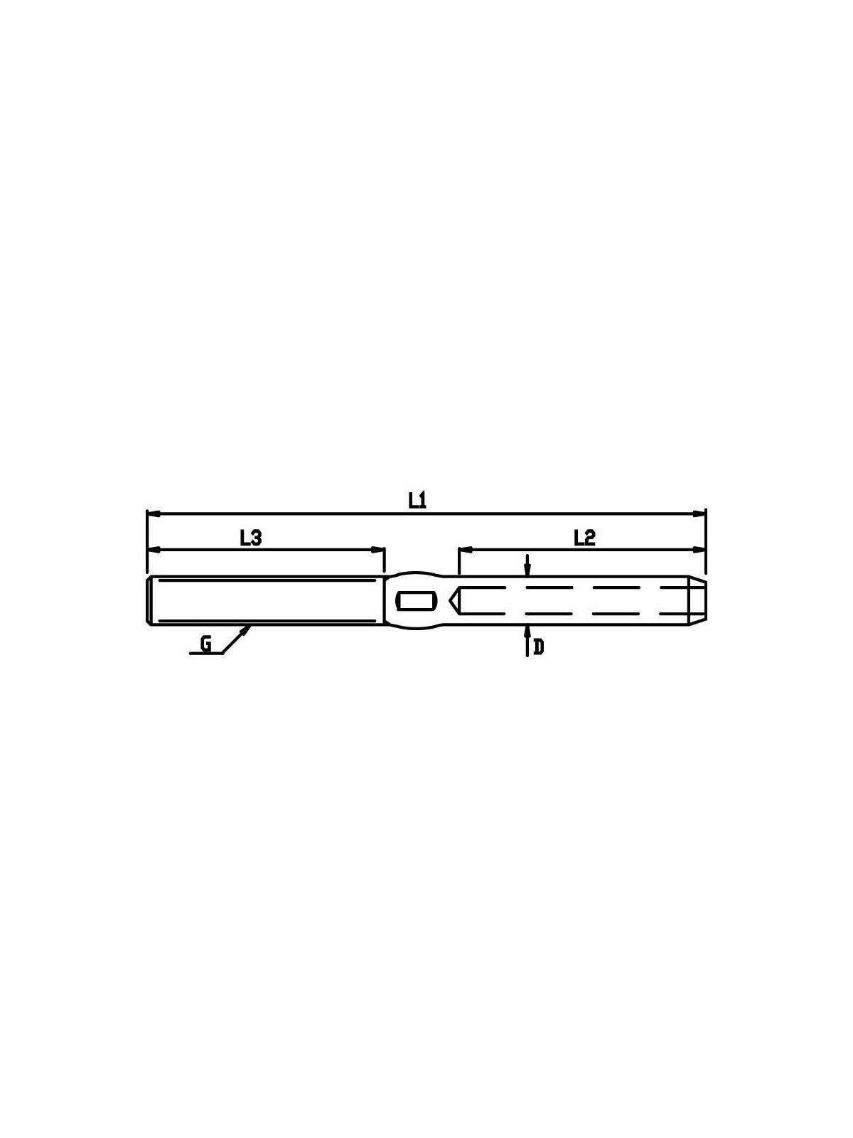 right threaded terminal