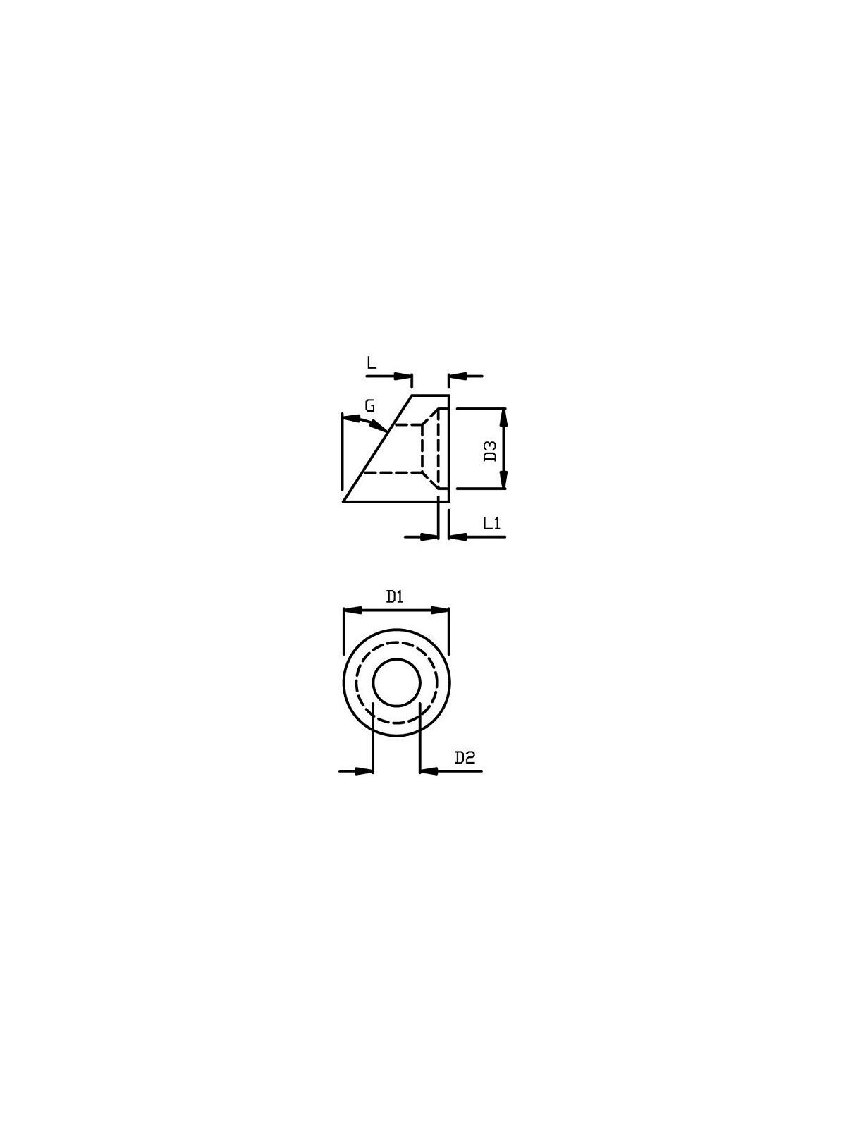 Cone terminal block