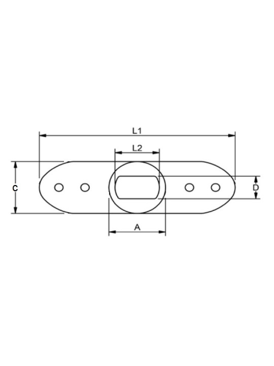Anchor plate for "SHROUD" terminal