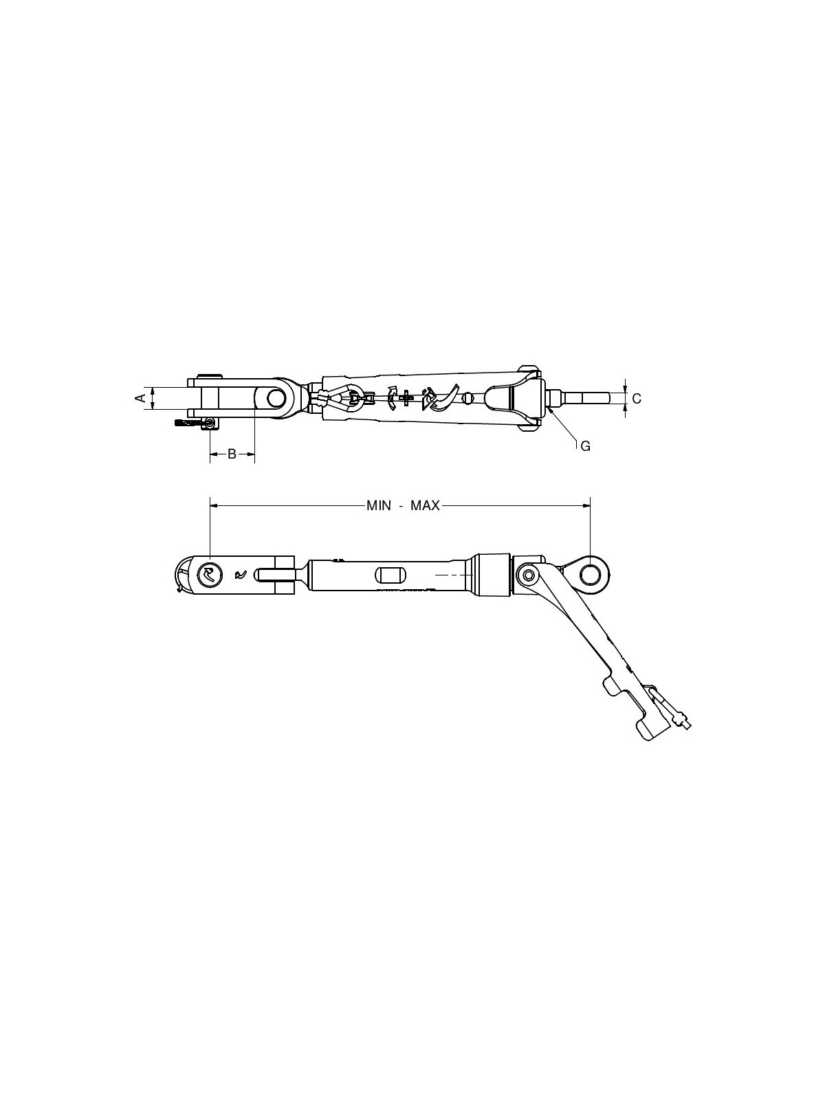 QUICKRACE toggle fork / eye terminal