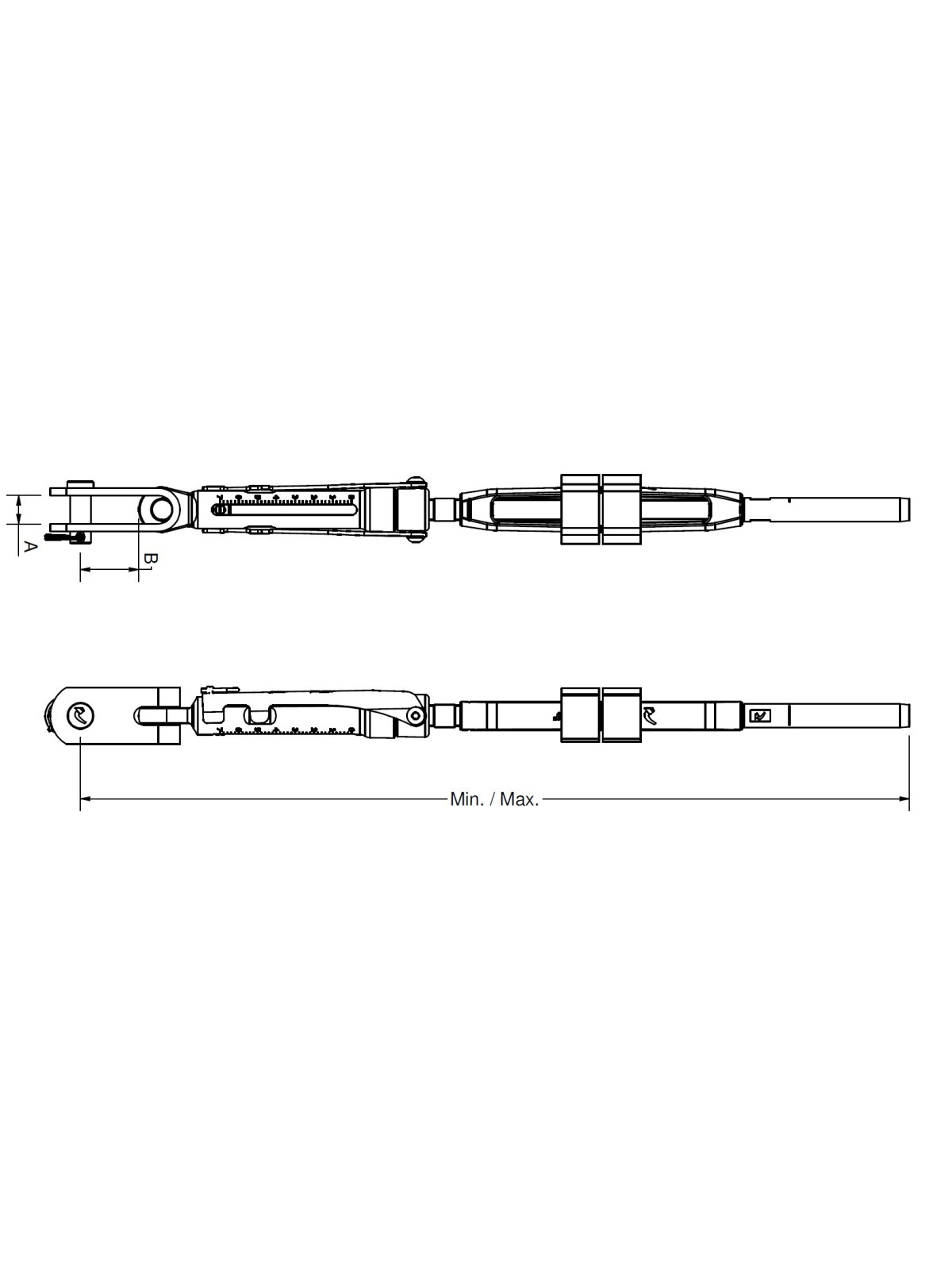 Backstay turnbuckle