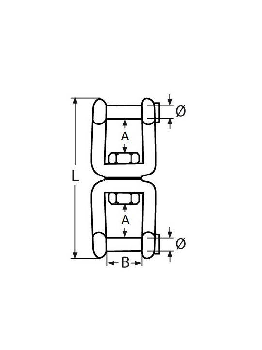 Shackle swivel with hex socket screw