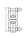 Shackle swivel with hex socket screw