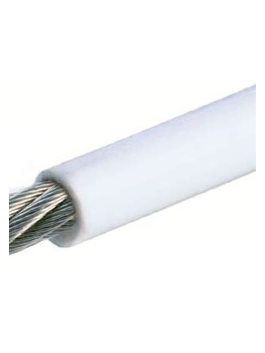 white coated stainless steel cable