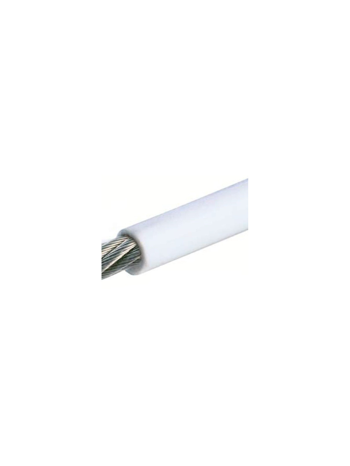 white coated stainless steel cable
