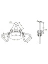Platine pour voile d'ombrage
