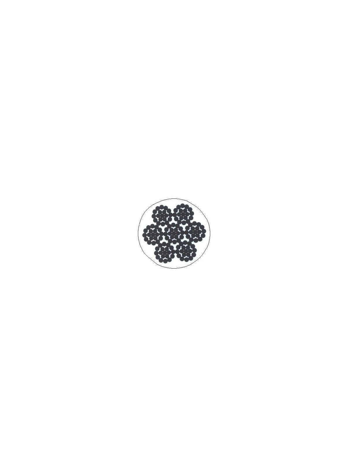 Cable de acero inoxidable 7×7 AISI 316 enfundado en PVC blanco anti-UV - Flexible y duradero