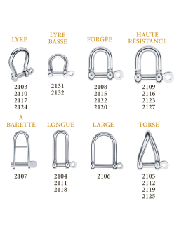 Stainless steel shackles