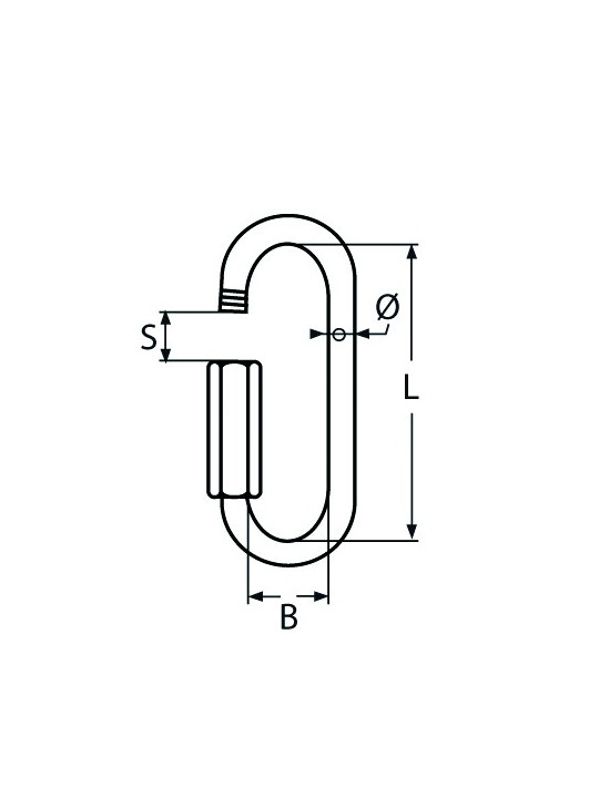 A4 stainless steel quick link