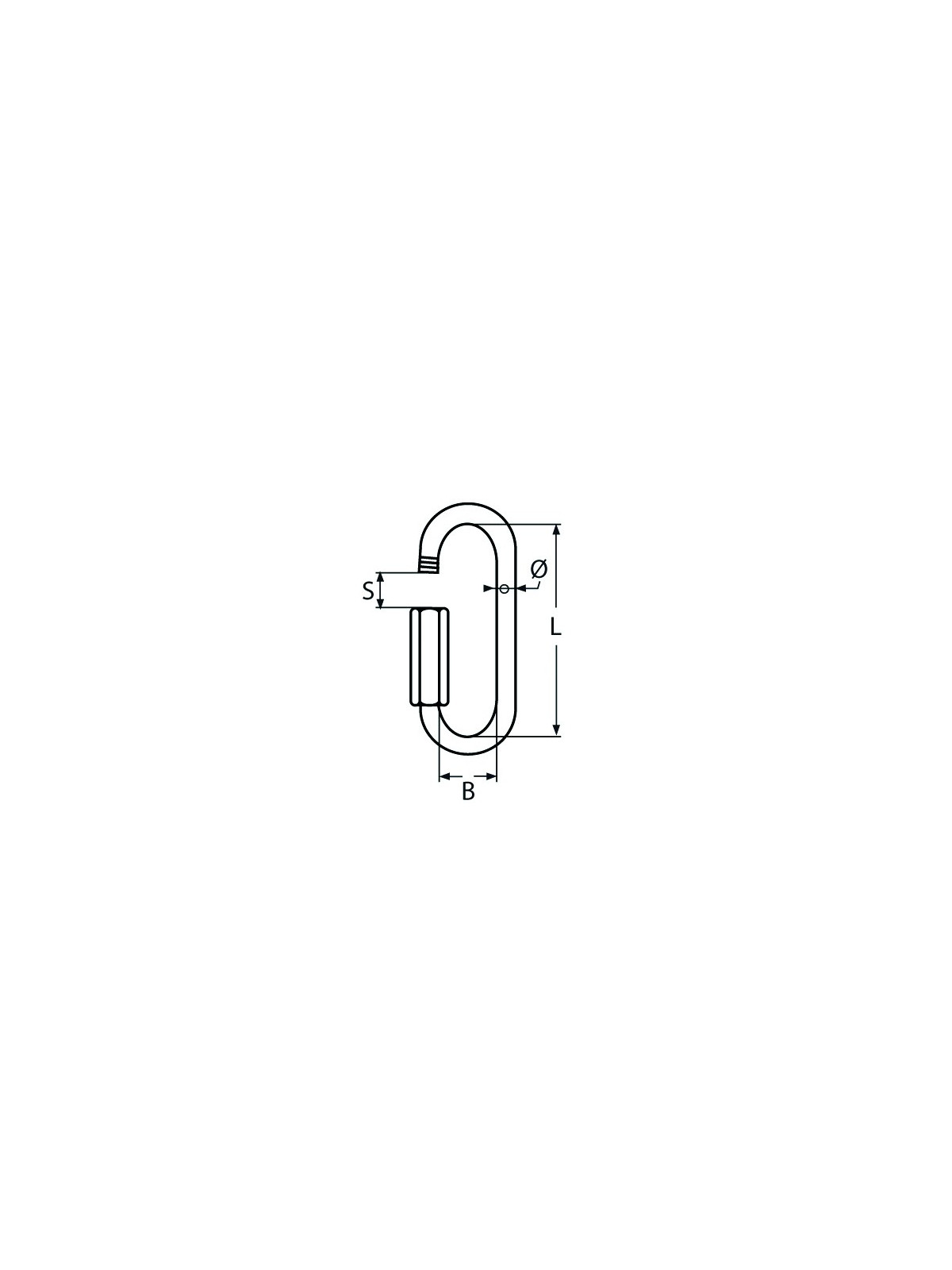 A4 stainless steel quick link