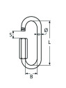 A4 stainless steel quick link