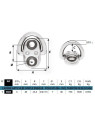 Toggle chain plates model 1
