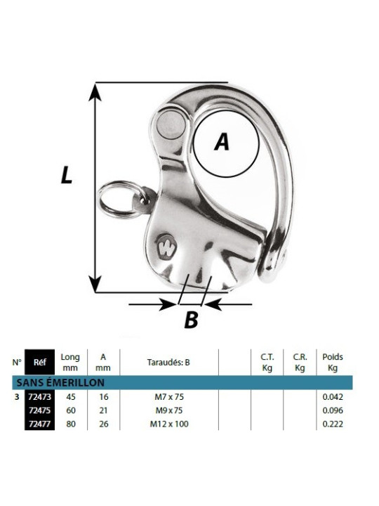 Halyard snap hooks