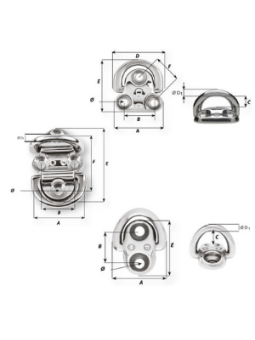 Candados articulados modelo 1