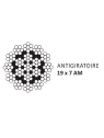 Câble anti-giratoire 19 torons / 7fils FT