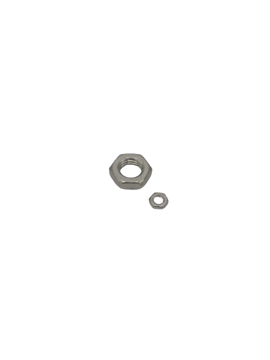 A4 metric low stainless steel nut