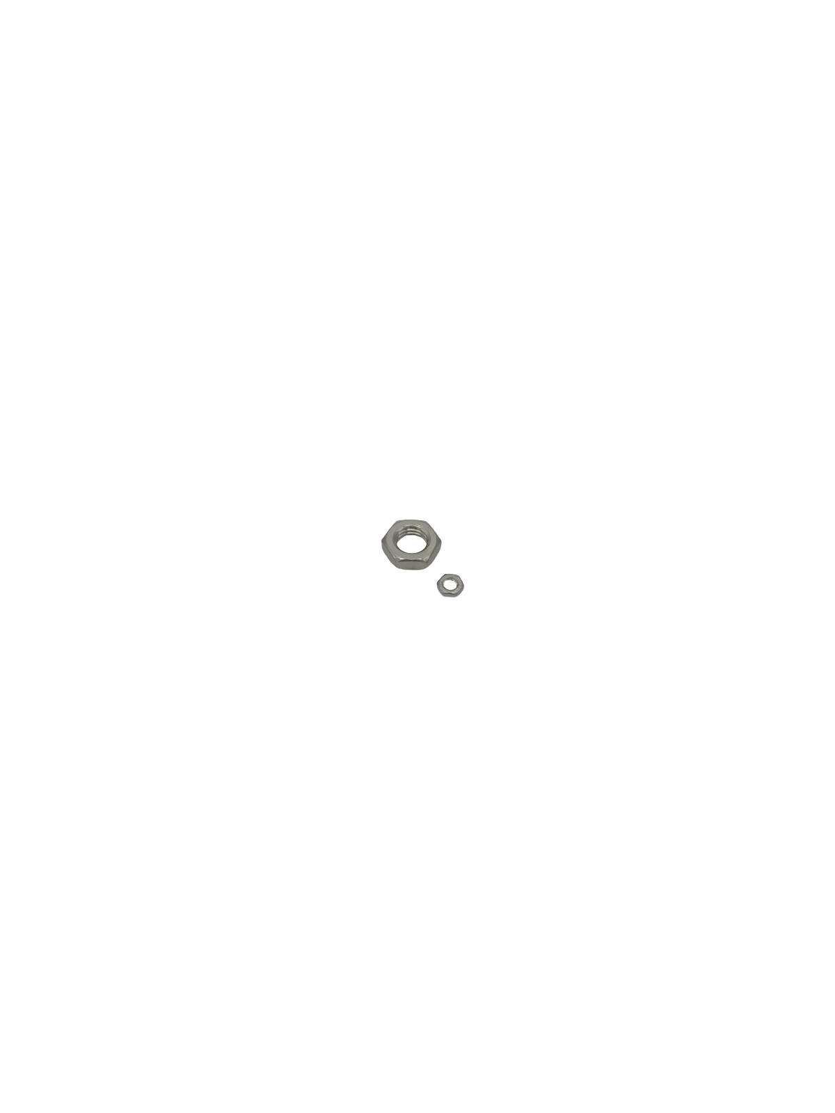 A4 metric low stainless steel nut